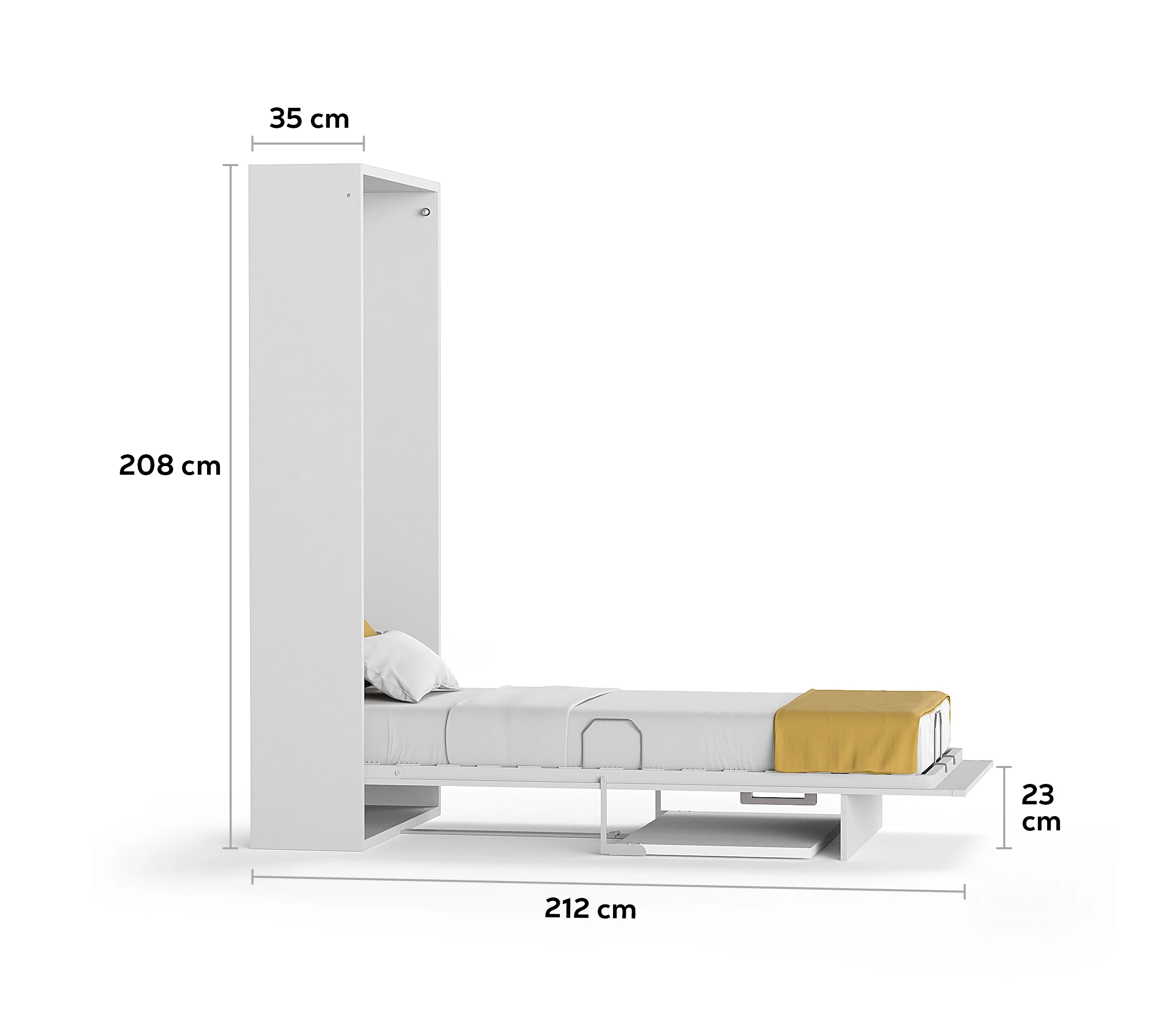 Multimo Happy Schrankbett mit Schreibtisch